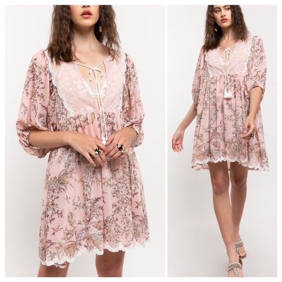 POL Dresses & Skirts - Shanna Floral Baby Doll Layering Mini